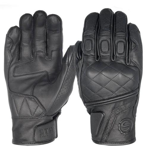 546-Чорні стильні рукавички для мотоцикла розміру S