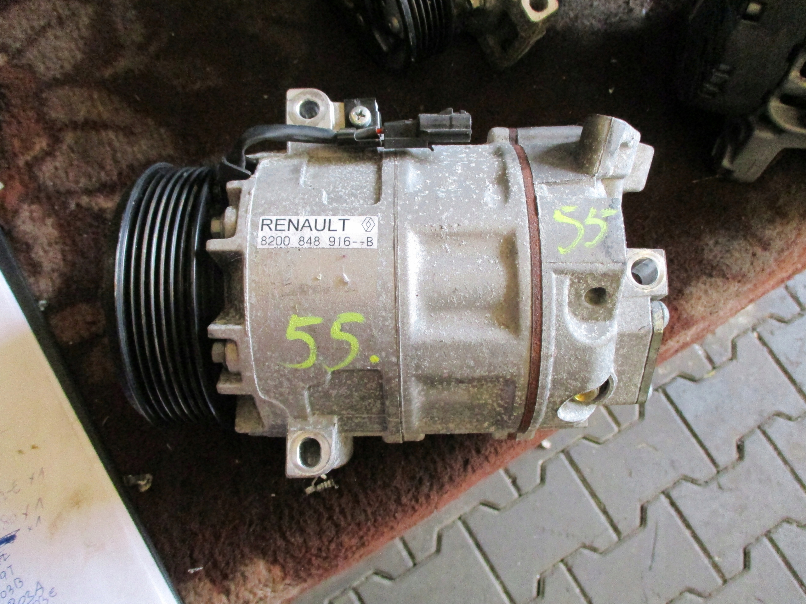 55.КОМПРЕСОР КОНДИЦІОНЕРА RENAULT 8200848916B