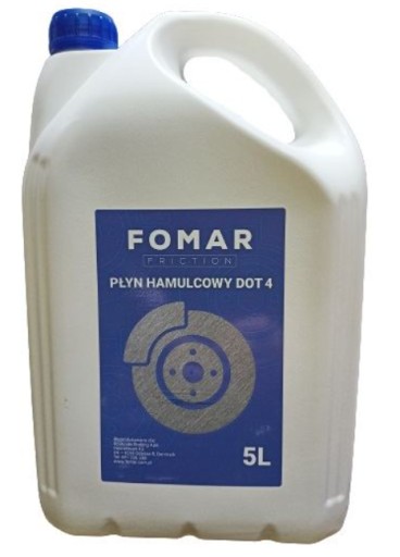 5L FOMAR ТОРМОЗНАЯ ЖИДКОСТЬ DOT4 DOT-4