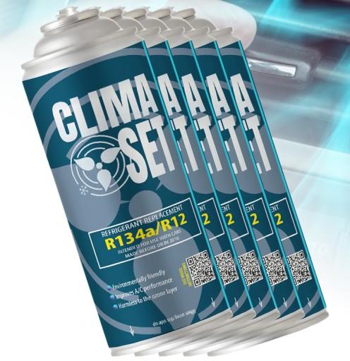 5x ГАЗ ДЛЯ КОНДИЦІОНЕРУ R134A R12 453g CLIMA SET ХОЛОДОГЕНТ