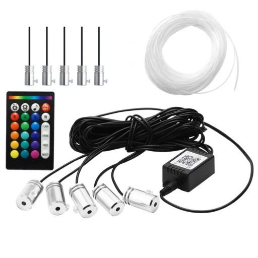 5x волоконно-оптическая Лента El Wire Ambient Strip как LED