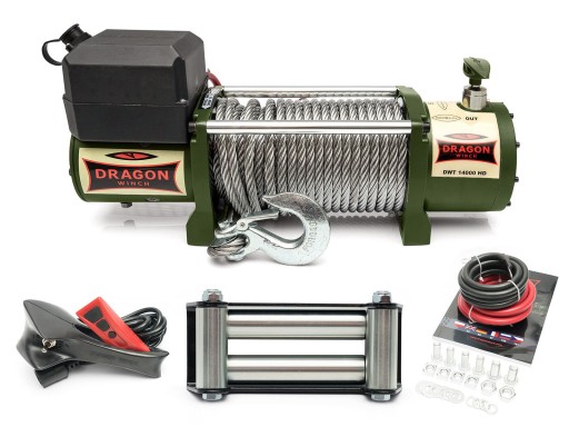 6.4T DRAGON WINCH 12V ELECTRIC CABLE WINCH для автоэвакуатора