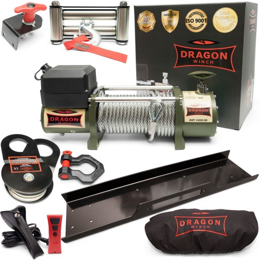 6.4T DRAGON WINCH 24V ELECTRIC CABLE WINCH для легкових евакуаторів