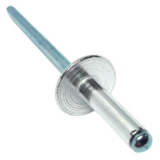 6,4x16x19 Заклепки глухие St/St 200 шт. с плоской головкой увеличенной AN 384