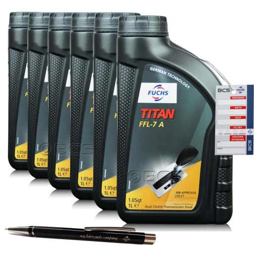 6 литров масло fuchs titan pentosin ffl-7 для кпп с двойным сцеплением 6л