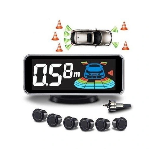 6 x светодиодный ЖК-парктроник парковочные датчики заднего хода