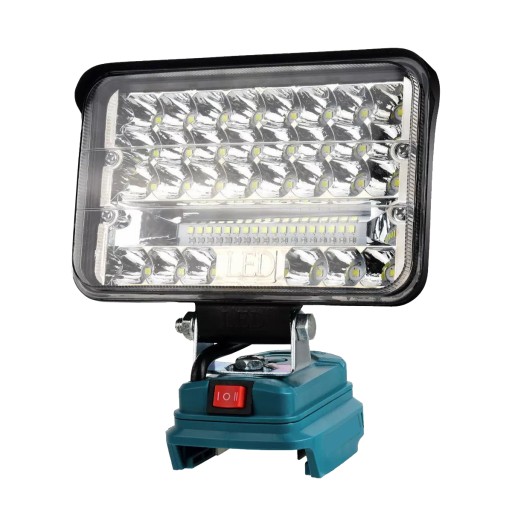 60W 48LED ПОРТАТИВНА ЛАМПА ДЛЯ MAKITA 18V WORK GALOGEN LED +2 USB 5 INCHES