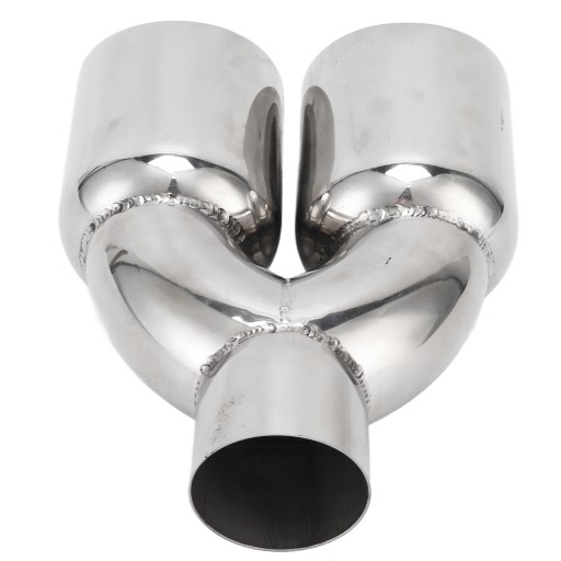 Подвійний вихлопний наконечник з нержавіючої сталі 63x89 мм