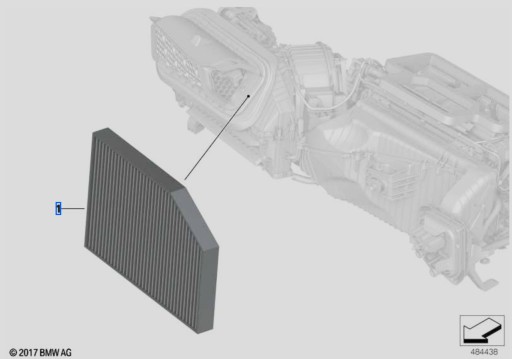 64119382885 Салонний фільтр мікрофільтр BMW 2' 3 ' 4 ' i3 X3 X4 Z4