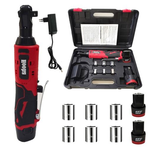 65 Нм БЕЗЩІТКОВИЙ УДАРНИЙ ХРАПОВИЙ КЛЮЧ ДЛЯ КОЛІС + 2 БАТАРЕЇ + ГНІЗДА