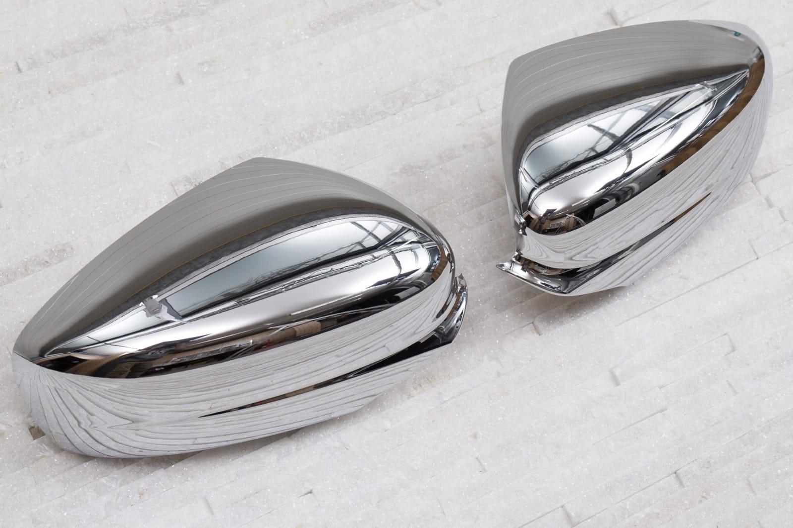 SKODA RAPID 12-19 ХРОМОВАНІ НАКЛАДКИ НА ДЗЕРКАЛА