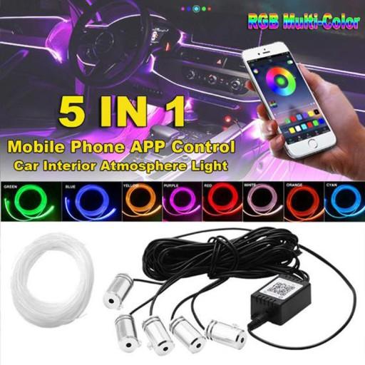6M EL Wire LED RGB AMBIENT с пультом дистанционного управления APP