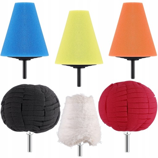 6pcs Wheel Care Автомобільна полірування конуса