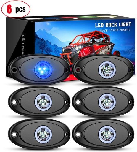 6PS OmaiLighting Blue LED Rock Light для вантажівки