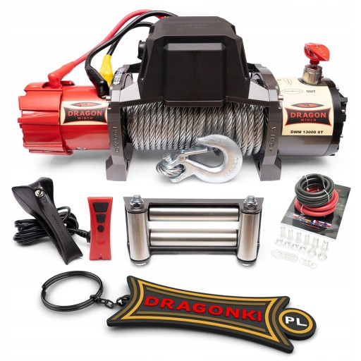 6T DRAGON WINCH 12V ELECTRIC CABLE WINCH для автоэвакуатора