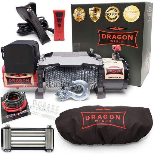 6T DRAGON WINCH 12V ELECTRIC CABLE WINCH для автоэвакуатора