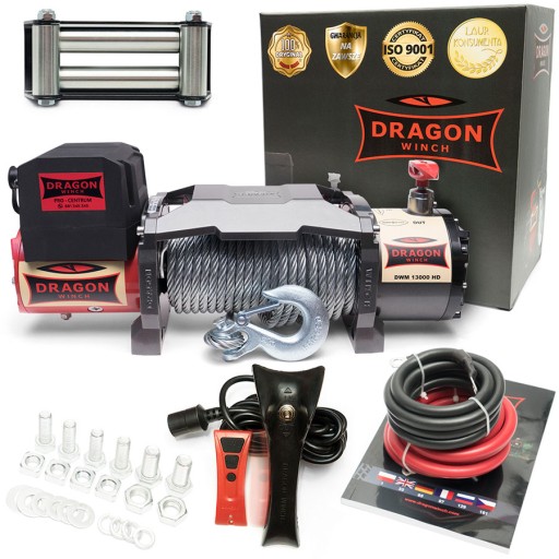 6T DRAGON WINCH 24V ELECTRIC CABLE WINCH для легкових евакуаторів