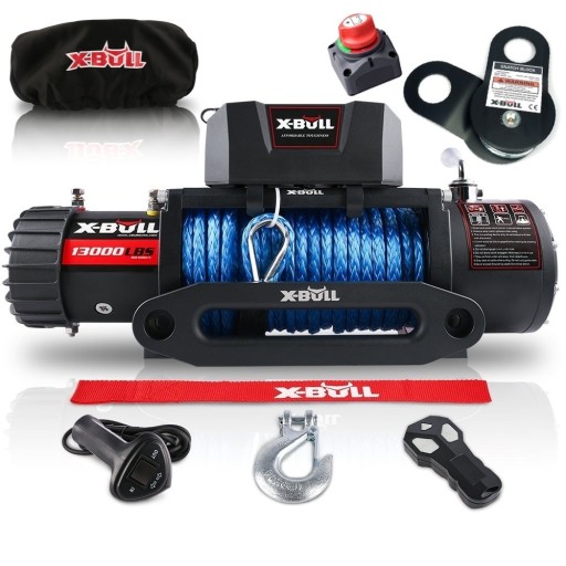 Автомобильная канатная лебедка 6T 12 В Электрическая лебедка X-Bull 13000 4x4