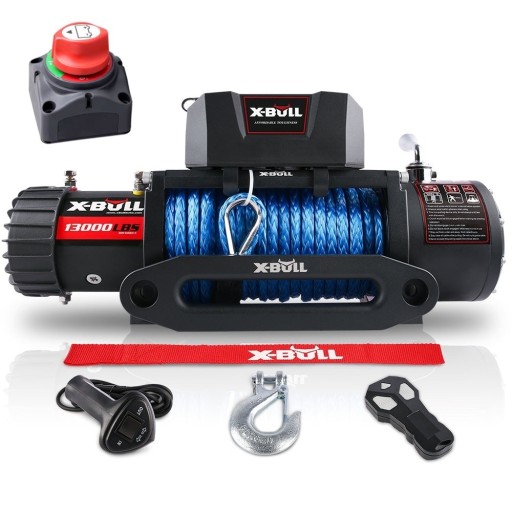 Тросова лебідка 6T електрична автомобільна лебідка X-Bull 13000lb HEBEL