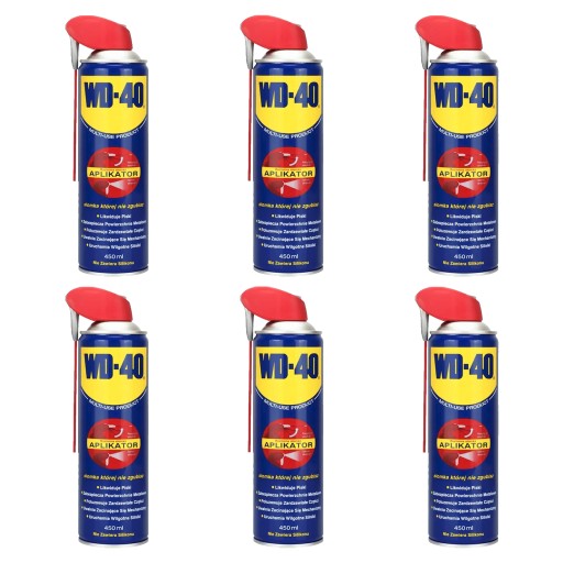 6X WD-40 МНОГОФУНКЦИОНАЛЬНЫЙ НАБОР ДЛЯ ПОДГОТОВКИ с аппликатором УНИВЕРСАЛЬНЫЙ 450 мл