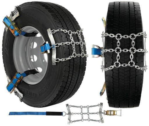 6 цепей противоскольжения TIR 295/80r22,5 305/70r22,5 + защита обода