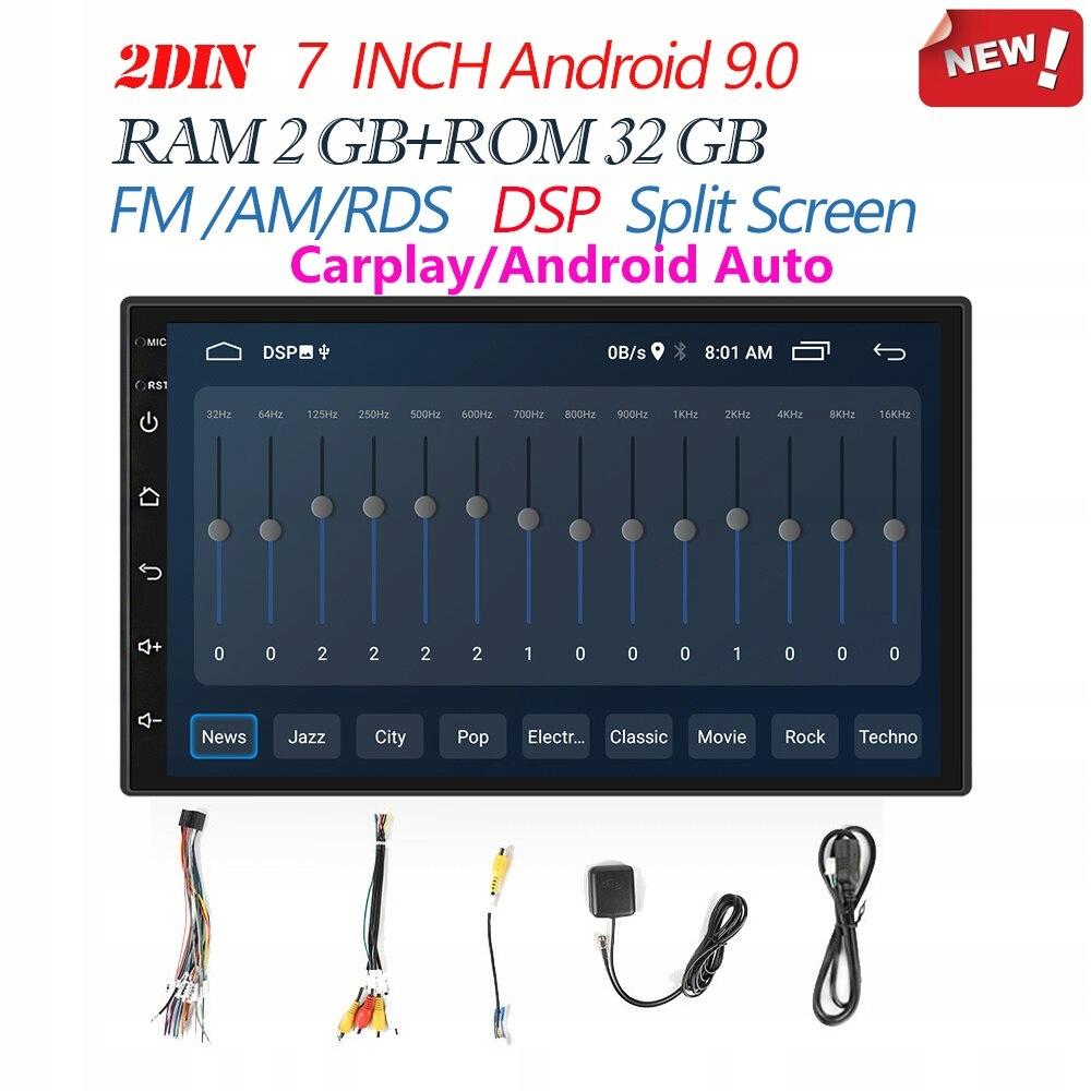 7 2 32 cp стиль Android 9.0 2 Din автомагнитола