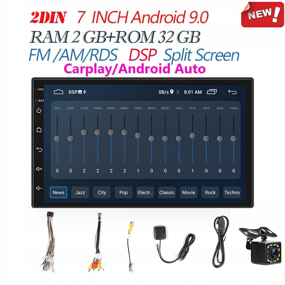 7 2 32 стиль камери CP Android 9.0 2 DIN радіо те ж саме
