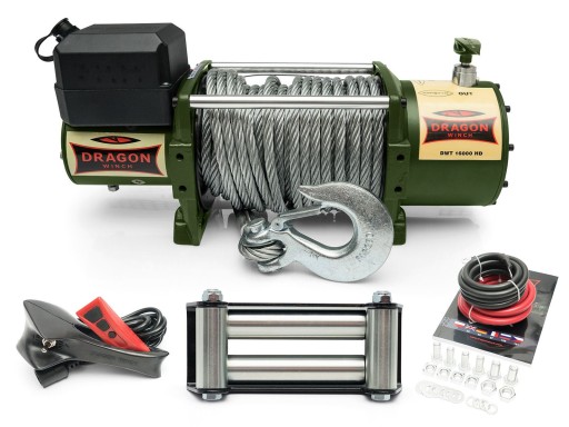 7.2T DRAGON WINCH 24V ELECTRIC CABLE WINCH для легкових евакуаторів