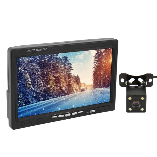 7 дюймів TFT РК-дисплей колір автомобіля заднього виду монітор нічного бачення FV екран