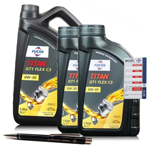 МОТОРНОЕ МАСЛО FUCHS TITAN GT1 FLEX C3 0W30 ACEA C3 7 Л 7 Л