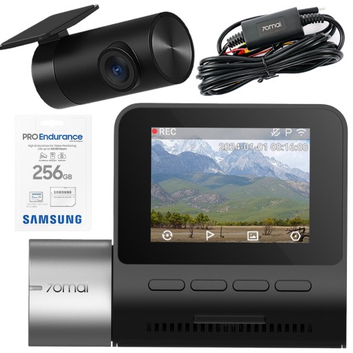 70mai A510 Автомобильная камера + камера заднего вида RC12 + UP03 + карта выносливости PRO 256 ГБ