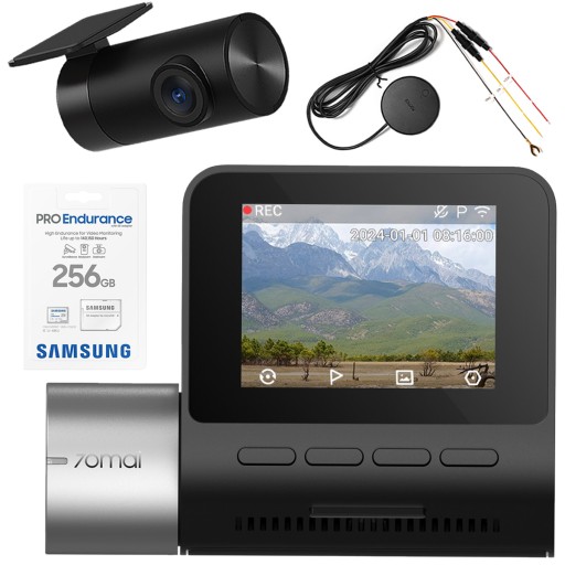70mai A510 Автомобільна камера + камера заднього виду RC12 + UP04 + PRO Endurance Card 256 ГБ