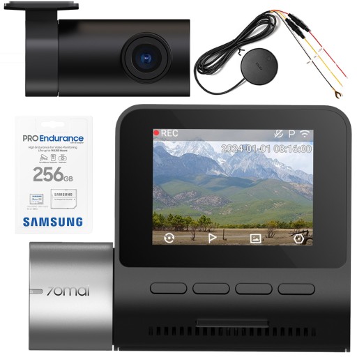 70mai Автомобильная камера A510 SET + RC11+ UP04+ PRO Endurance карта 256 ГБ
