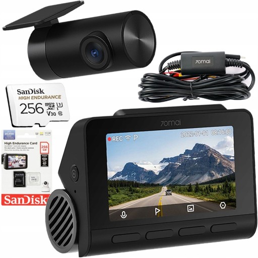 70mai Автомобільна камера A810 + RC12+ UP03 + 256 ГБ