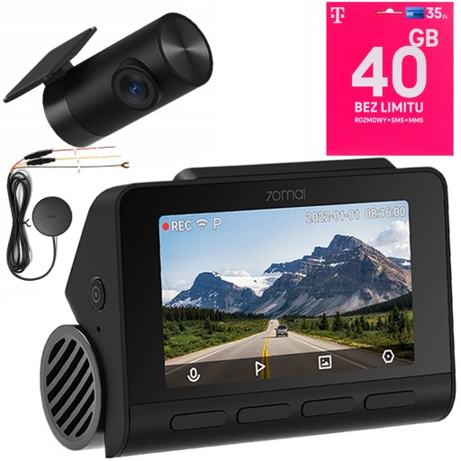 70mai Комплект автомобильной камеры Регистратор A810+ RC12+ UP04+ стартер T-MOBILE