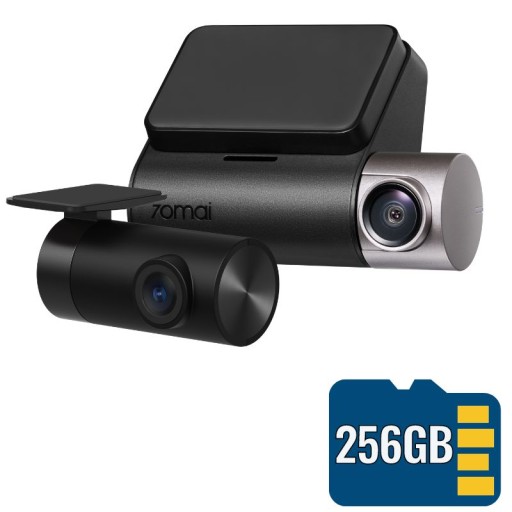 70mai A510 Dual 2-канальный видеорегистратор + карта 256 ГБ