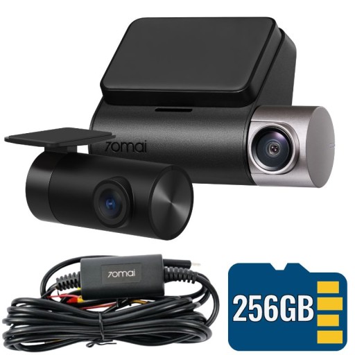 70mai A510 двойной видеорегистратор + адаптер питания + 256 ГБ