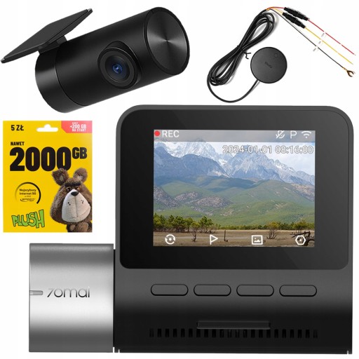 70mai Видеорегистратор A510 HDR-камера + задняя панель RC12 + UP04 + СТАРТЕР-ПЛЮШ