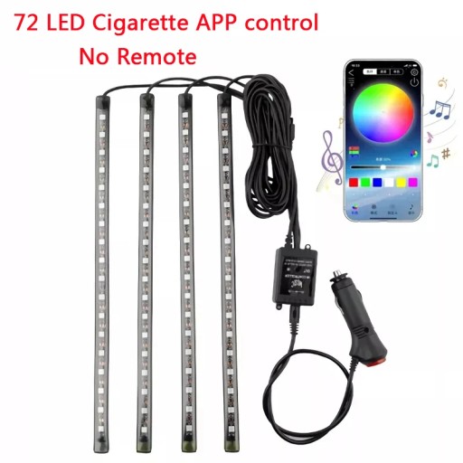 72 застосування сигарета світлодіодна стрічка для автомобіля -