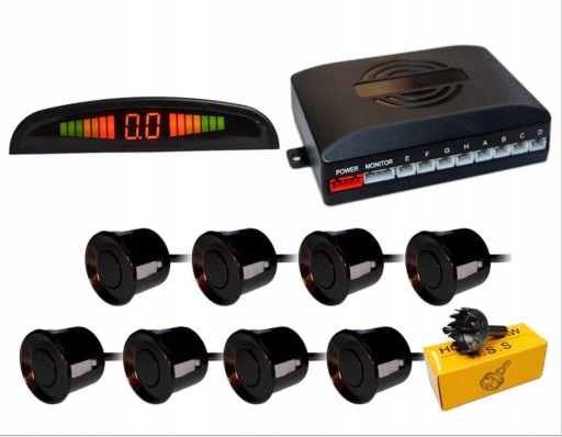 8 светодиодных ЖК-парковочных датчиков заднего хода