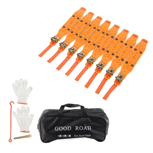 8 шт. Желтые противоскользящие цепи противоскольжения.