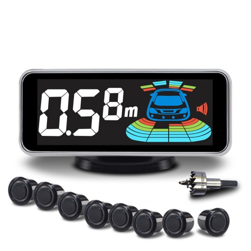 8 X светодиодный ЖК-парктроник парковочные датчики заднего хода