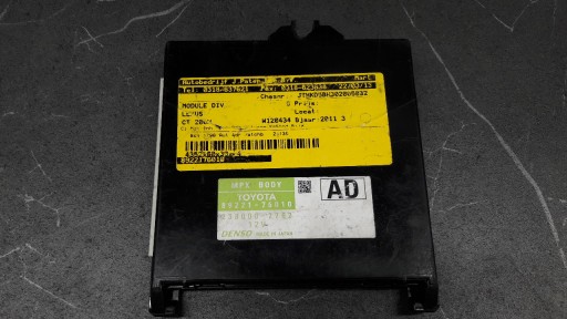 89221-76010 Модуль контролера Lexus ct200h