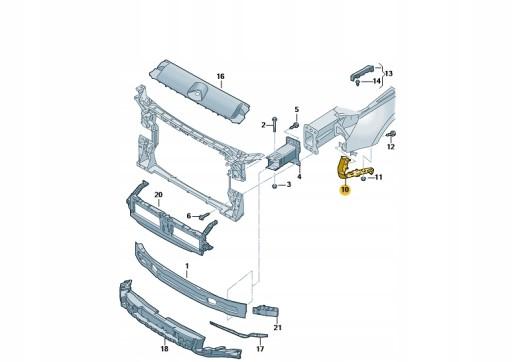 8W6807283 - 8w6807283 бампер передній лівий AUDI A5 ASO