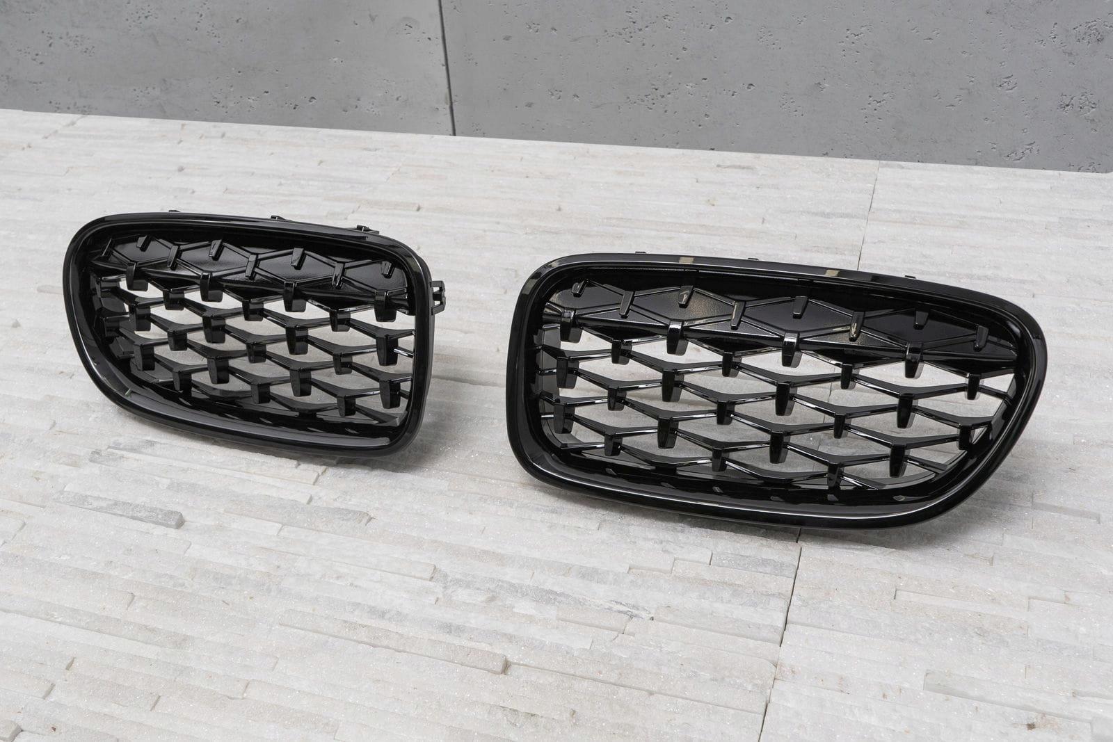 Передняя решетка черный алмаз BMW 5 серии F10 09-17