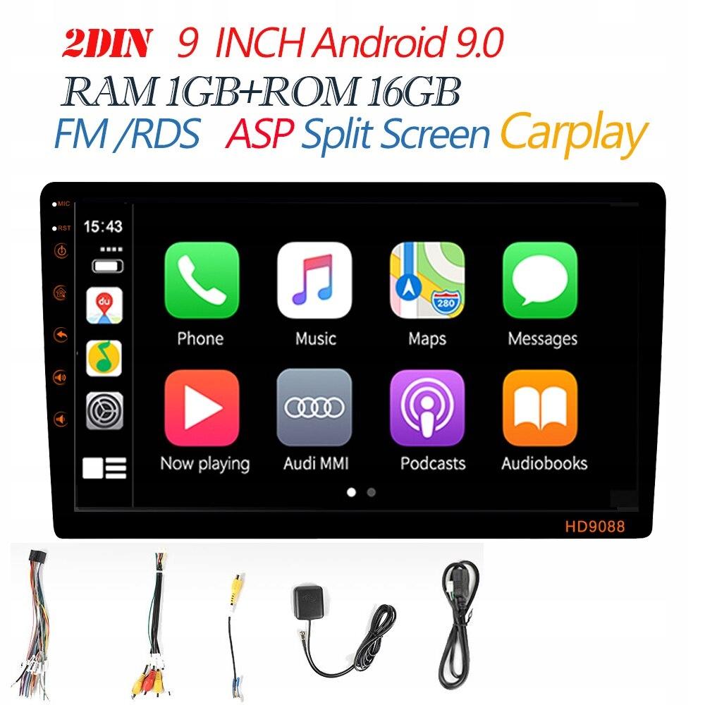9 1 16 стиль Carplay Android 9.0 2 Din радио автомобиль