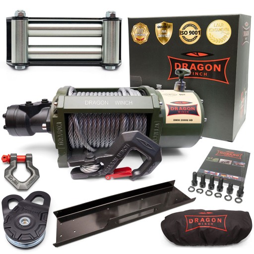 9.1Т ГІДРАВЛІЧНА ЛЕБІДКА ТРОСОВА ЛЕБІДКА автомобільна майорана трактори