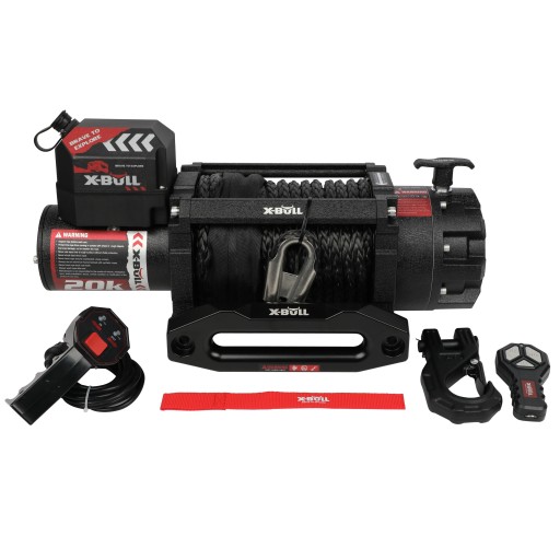 Лебідка електрична 9.1T 24v X-Bull 20000 синтетична автомобільна лебідка