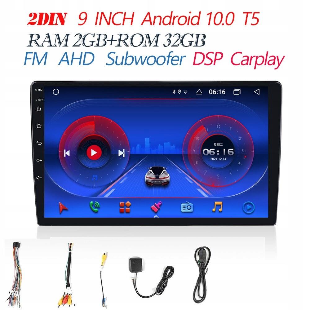 9 T5 2 32 стиль DSP Android 9.0 2 Din радио автомобиль
