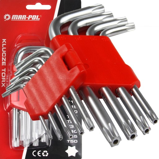 9 внутрішніх кутових ключів, коротких гвинтів Torx CrV M425